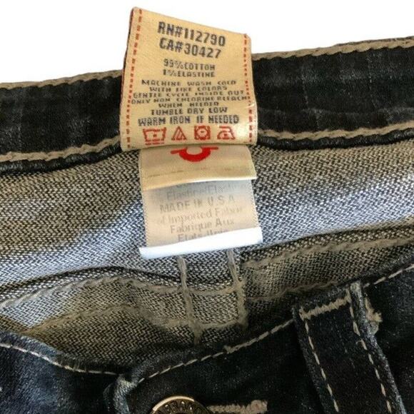 True Religion Becky Jeans Women's Size 30 Bootcut Dark Wash Blue Denim - Picture 12 of 12